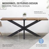ML-Design Tafelpoten X-Design, zwart, 78x71x150 cm, gemaakt van metaal