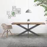 ML-Design - Tafelpoten - Antraciet - Tafelframe X-Design - 78 x 71 x 150 cm