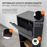 ML-Design - Pakket Brievenbus - Antraciet - Staal