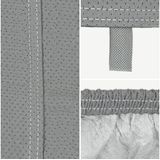 Autoabdeckung Kombi Größe m 405x155x125 cm Grau 3 Lagig, Atmungsaktiv, Wasserdicht, Staubdicht, UV-Schutz, Winter&Sommer, Abdeckplane Autoplane