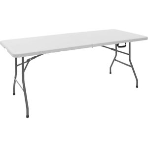 Campingtafel 180x74 cm Wit Plastic ML-Design