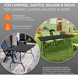 Campingtafel 180x74 cm Zwart Plastic ML-Design