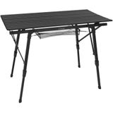 Campingtafel Opvouwbaar 90x51,5 cm Zwart Aluminium ML-Design