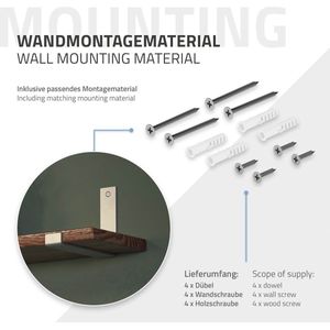 Set van 2 plankdragers William low | ML-Design