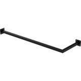 ML Design - Garderobestang - Zwart - Wandmontage 30x90 cm - Staal