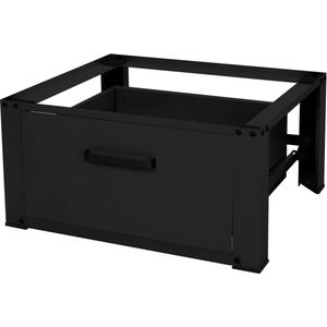Wasmachinevoet met lade 63x54 cm Wit staal ML-Design