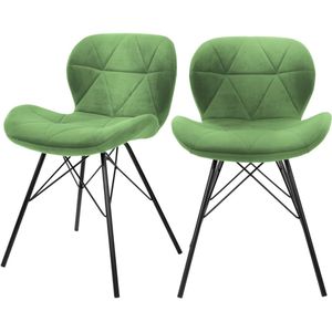 Set van 2 eetkamerstoelen Connor velvet | ML-Design