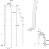 Set van 2 rugleuningbeugels Alex | ML-Design