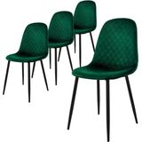 Set van 4 eetkamerstoelen Wisk velvet | ML-Design