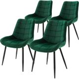 Set van 4 eetkamerstoelen Sandra velvet | ML-Design