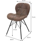 Set van 4 eetkamerstoelen Sandy | ML-Design