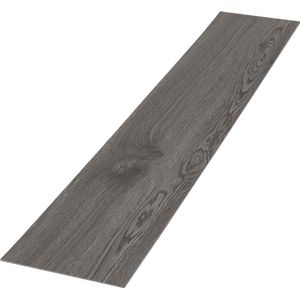 Deluxe PVC klevende vinylvloer voor 2,3 m² eik grijs 2 mm dik ML-Design