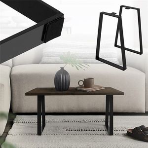 ML-Design - Set van 2 Tafelpoten - Zwart - Staal