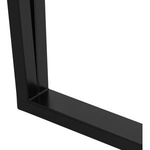 Tafelpoten set van 2 50x71,5 cm zwart staal ML design