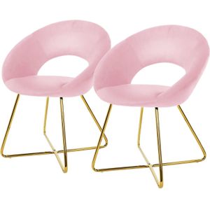 Set van 2 eetkamerstoelen Erna velvet | ML-Design