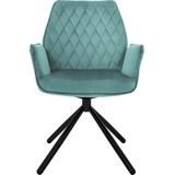 Set van 2 eetkamerstoelen Hale velvet | ML-Design