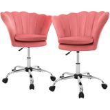 Set van 2 bureaustoelen Tulin velvet | ML-Design