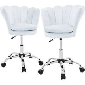 Set van 2 bureaustoelen Tulini velvet | ML-Design