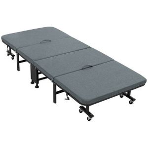 Opvouwbaar logeerbed 90x200 cm met matras, oprolbaar, voor kinderen & volwassenen tot 200kg draagvermogen