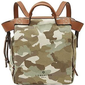 Liebeskind Berlin Gray Canvas Backpack S rugzak camouflage 90c1, S unisex, camouflage 90c1, S, camouflage 90c1