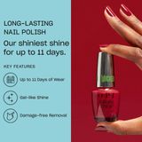 OPI - Infinite Shine - Nagellak - Dieprood - 15 ml