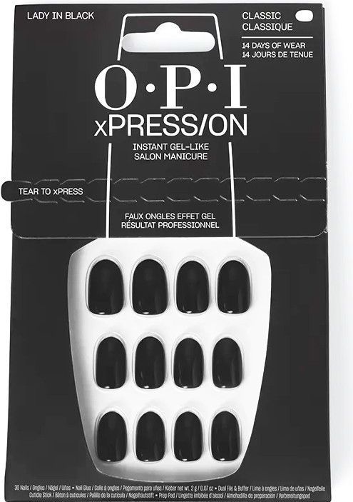 OPI - Xpress/On - Nagellak - Lady In Black - Set van 30 Stuks