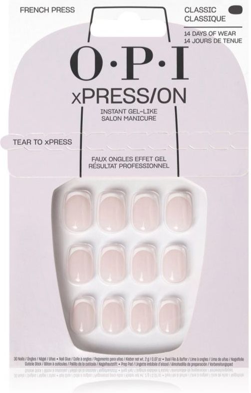 OPI xPRESS/ON - Valse Nagels - French Press - 30 Stuks