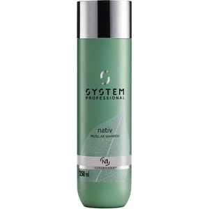 System Professional Nativ Micellar Shampoo 250 ml - Normale shampoo vrouwen - Voor Alle haartypes