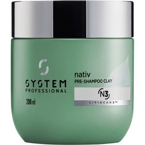 System Professional Nativ Pre-Shampoo Clay N3 200 ml - Normale shampoo vrouwen - Voor Alle haartypes