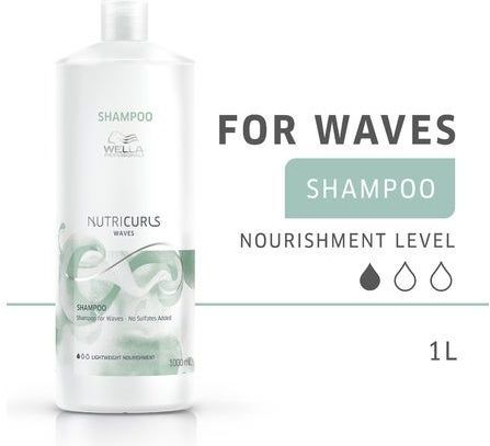 Wella Professionals - Nutricurls Wave Shampoo - Lichtgewicht - Voedend - 300ml