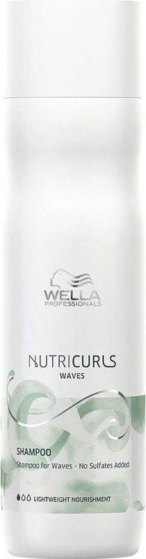 Wella - Nutricurls Waves - Shampoo - 250 ml - Voor Gekruld Haar