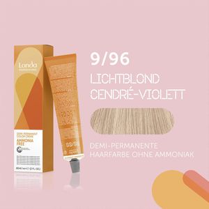 Londa Professional Haarverven & Kleuringen Londacolor Demi-permanent crème-haarverf 9/96 Lichtblond Cendré-violet