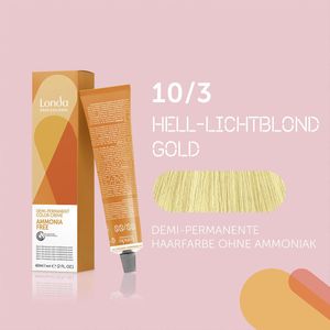 Londa Professional Haarverven & Kleuringen Londacolor Demi-permanent crème-haarverf 10/3 Licht Blond Goud