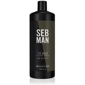 SEB MAN The Boss Thickening Shampoo 1000 ml - Normale shampoo vrouwen - Voor Alle haartypes