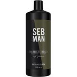 SEB MAN The Multitasker Care 3-in-1 Shampoo 1000ml - Normale shampoo vrouwen - Voor Alle haartypes