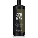 SEB MAN The Multitasker Care 3-in-1 Shampoo 1000ml - Normale shampoo vrouwen - Voor Alle haartypes