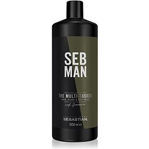 SEB MAN The Multitasker Care 3-in-1 Shampoo 1000ml - Normale shampoo vrouwen - Voor Alle haartypes