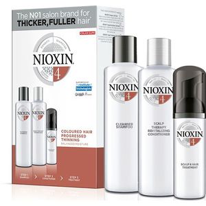 NIOXIN 3-Part System 4 Trial Kit for Coloured Hair with Progressed Thinning