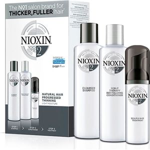 Nioxin Starter Set System 2 For Fine Noticeably Thinning Hair 150 ml + 150 ml + 40 ml