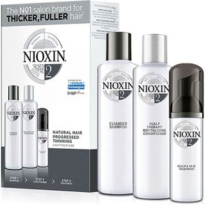 Nioxin Trial Kit Systeem 2 - Normale shampoo vrouwen - Voor Alle haartypes - 2 x 150 ml, 1 x 40 ml - Normale shampoo vrouwen - Voor Alle haartypes