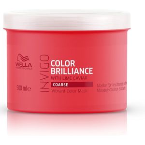 Wella Brilliance Haarmasker weerbarstig haar -500 ml - Haarmasker droog haar - Haarmasker beschadigd haar