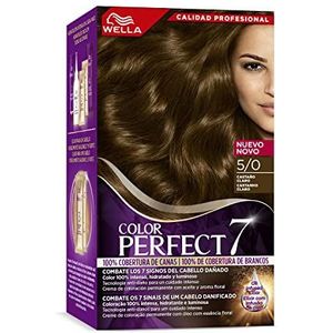 Wella Color Perfect Permanente haarverf voor hydraterend en helder haar, lichtbruin