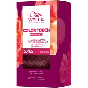 Wella Professionals Color Touch - Bordeaux Color Touch Fresh-Up-Kit - 55/65 Licht Intense Violet Mahonie Bruin Semi-Permanente Kleur Kit - Licht Kastanje Violet Mahonie Bruin Intense Mahonie