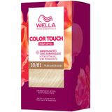 Wella Professionals Color Touch Demi-permanente haarkleur zonder ammoniak – haarkleurmiddel voor het opfrissen van de kleur en grijshaar afdekking – haarset incl. haarmasker – 10/81 Platinum Blonde