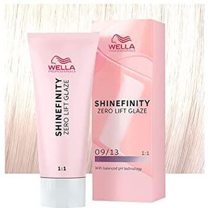 WELLA PROFESSIONALS Shinefinity Toffee Milk 09/13 zeer lichtblond, goudkleurig, as, 60 ml, demipermanente haarkleur, 1
