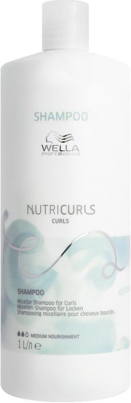 Wella Professionals - Nutricurls Shampoo - 1000ml - Voor Krullend Haar