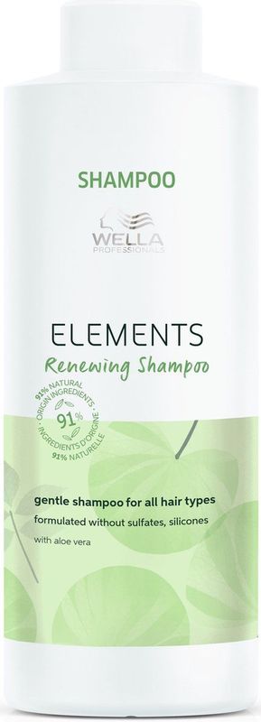 Wella Professionals - Elements Renewing Shampoo Refill - 1000ml - Natuurlijke Ingrediënten