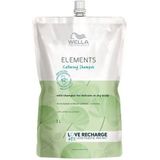 Wella Elements Calming Shampoo Refill 1000 ml - Normale shampoo vrouwen - Voor Alle haartypes