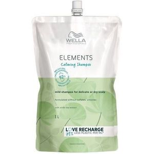 Wella Professionals Elements Calming Hydraterende en Kalmerende Shampoo voor Gevoelige Hoofdhuid 1000 ml