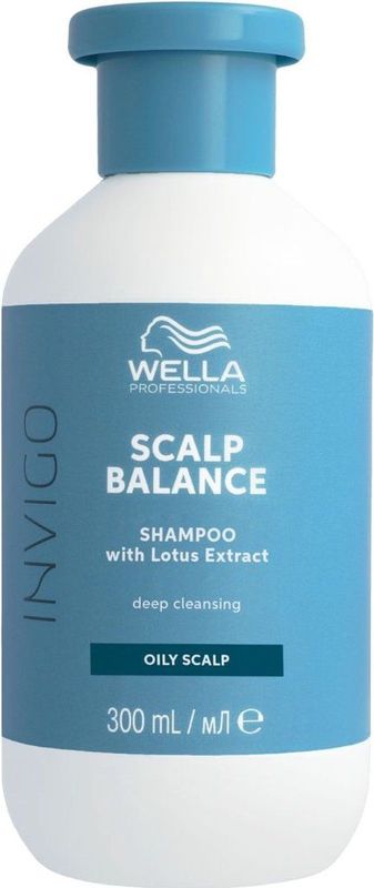 Wella - Invigo Scalp Balance - Shampoo - 300 ml - Voor Vette Hoofdhuid